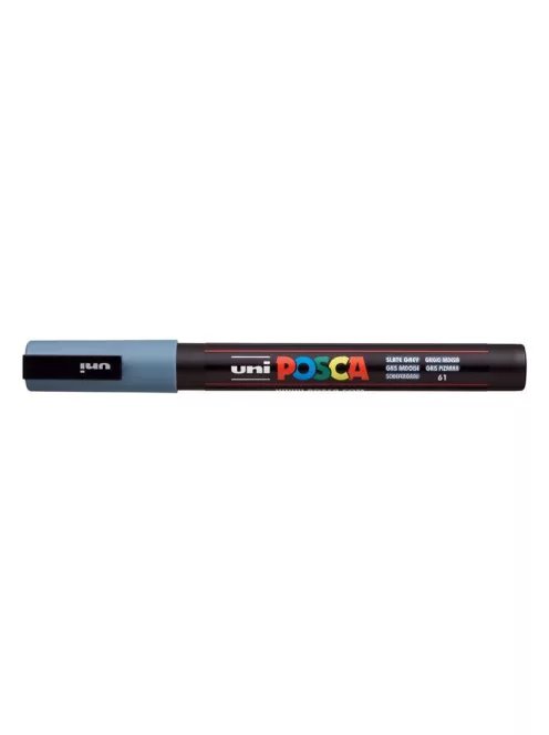 UNI Dekormarker, 0,9-1,3 mm, UNI "Posca PC-3M", palaszürke
