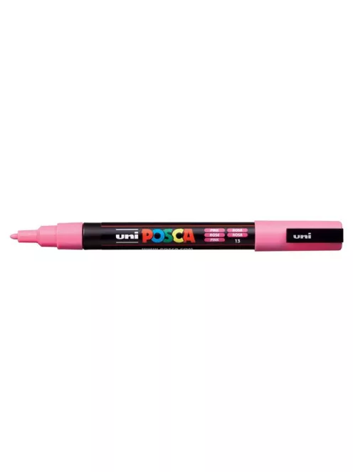 UNI Dekormarker, 0,9-1,3 mm, UNI "Posca PC-3M", rózsaszín