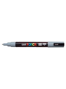   UNI Dekormarker, 0,9-1,3 mm, UNI "Posca PC-3M", szürke
