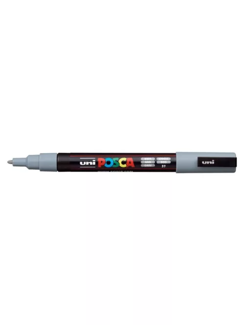 UNI Dekormarker, 0,9-1,3 mm, UNI "Posca PC-3M", szürke
