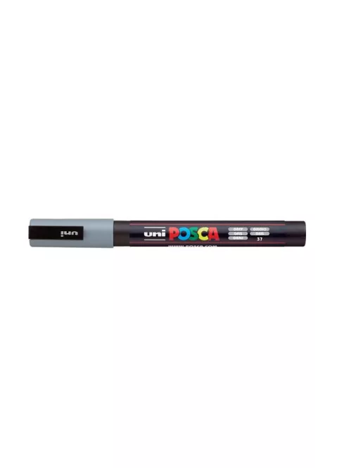 UNI Dekormarker, 0,9-1,3 mm, UNI "Posca PC-3M", szürke