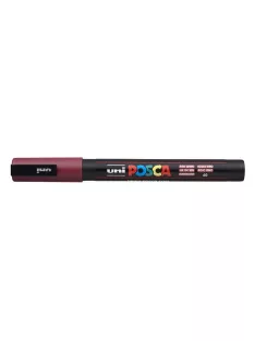   UNI Dekormarker, 0,9-1,3 mm, UNI "Posca PC-3M", vörösbor