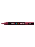 UNI Dekormarker, 0,9-1,3 mm, UNI "Posca PC-3M", vörösbor
