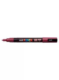   UNI Dekormarker, 0,9-1,3 mm, UNI "Posca PC-3M", vörösbor