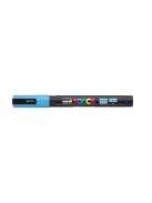 UNI Dekormarker, 0,9-1,3 mm, UNI "Posca PC-3M", világoskék