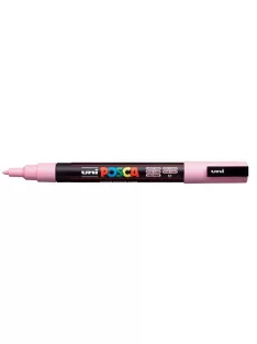   UNI Dekormarker, 0,9-1,3 mm, UNI "Posca PC-3M", világos rózsaszín