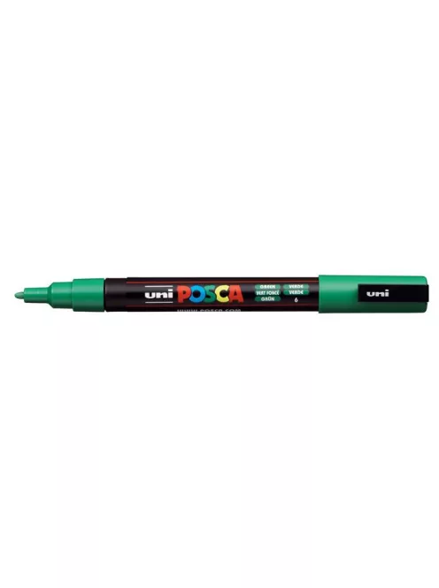 UNI Dekormarker, 0,9-1,3 mm, UNI "Posca PC-3M", zöld