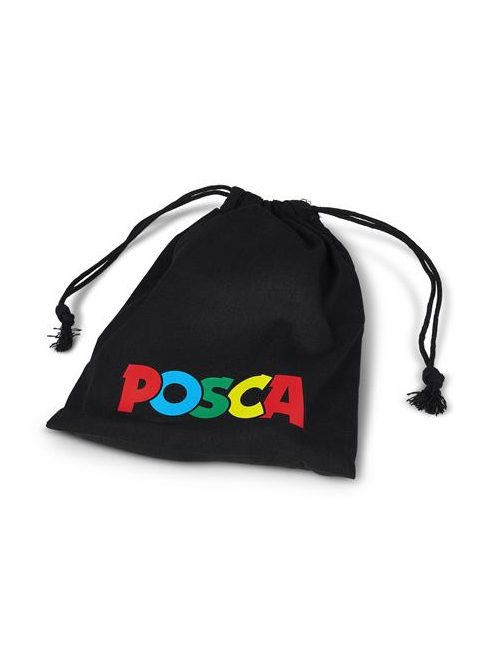 UNI Dekormarker készlet, 1,8-2,5 mm, UNI "Posca Pouch PC-5M", 8 különböző szín, tartóval