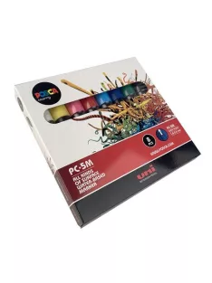   UNI Dekormarker készlet, 1,8-2,5 mm, UNI "Posca PC-5M", 8 különböző szín