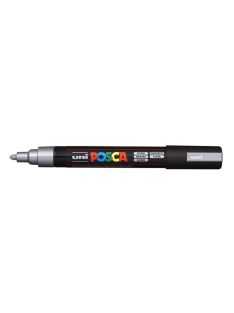   UNI Dekormarker, 1,8-2,5 mm, UNI "Posca PC-5M", ezüst