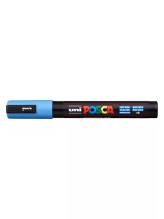   UNI Dekormarker, 1,8-2,5 mm, UNI "Posca PC-5M", égszínkék