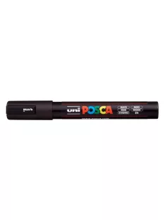   UNI Dekormarker, 1,8-2,5 mm, UNI "Posca PC-5M", fekete