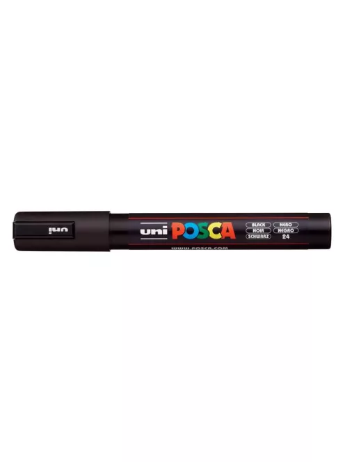 UNI Dekormarker, 1,8-2,5 mm, UNI "Posca PC-5M", fekete