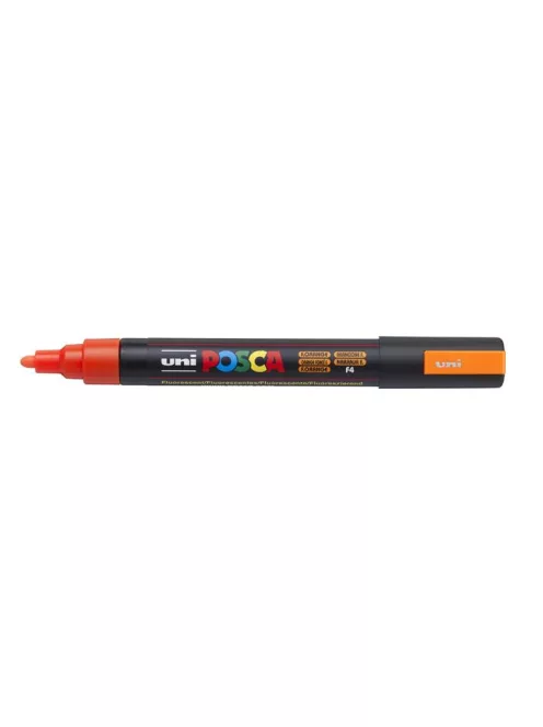 UNI Dekormarker, 1,8-2,5 mm, UNI "Posca PC-5M", fluor narancs