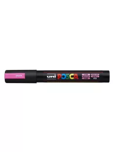   UNI Dekormarker, 1,8-2,5 mm, UNI "Posca PC-5M", fluor rózsaszín