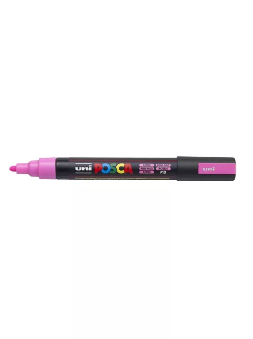 UNI Dekormarker, 1,8-2,5 mm, UNI "Posca PC-5M", fluor rózsaszín