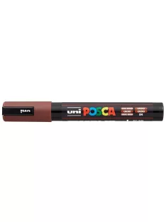   UNI Dekormarker, 1,8-2,5 mm, UNI "Posca PC-5M", kakaó barna