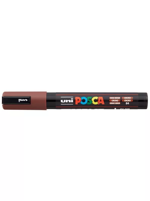 UNI Dekormarker, 1,8-2,5 mm, UNI "Posca PC-5M", kakaó barna