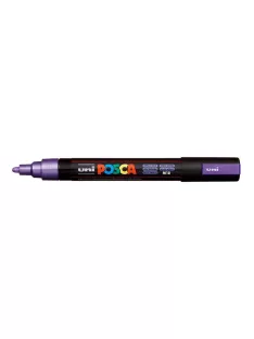   UNI Dekormarker, 1,8-2,5 mm, UNI "Posca PC-5M", metállila