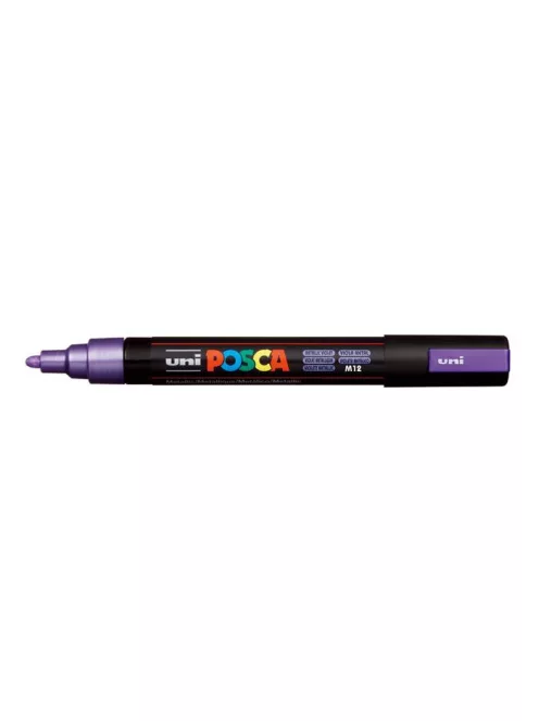 UNI Dekormarker, 1,8-2,5 mm, UNI "Posca PC-5M", metállila