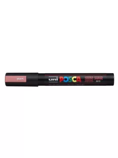   UNI Dekormarker, 1,8-2,5 mm, UNI "Posca PC-5M", metálpiros