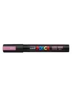   UNI Dekormarker, 1,8-2,5 mm, UNI "Posca PC-5M", metálrózsaszín