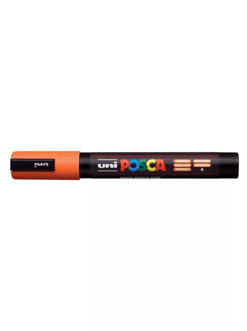 UNI Dekormarker, 1,8-2,5 mm, UNI "Posca PC-5M", narancssárga