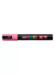   UNI Dekormarker, 1,8-2,5 mm, UNI "Posca PC-5M", rózsaszín