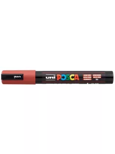   UNI Dekormarker, 1,8-2,5 mm, UNI "Posca PC-5M", rubin vörös