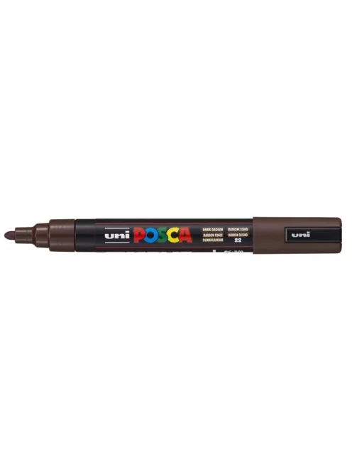 UNI Dekormarker, 1,8-2,5 mm, UNI "Posca PC-5M", sötétbarna