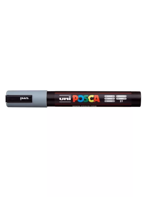 UNI Dekormarker, 1,8-2,5 mm, UNI "Posca PC-5M", szürke