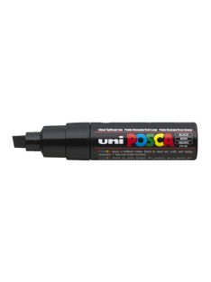   UNI Dekormarker, 8 mm, vágott, UNI "Posca PC-8K", fekete