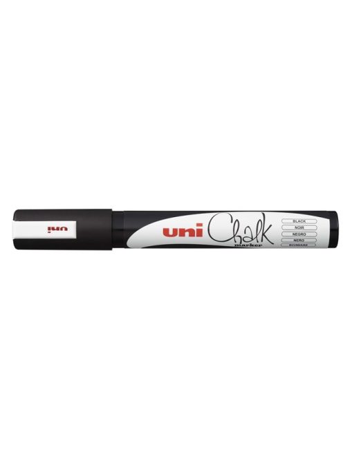 UNI Krétamarker, 1,8-2,5 mm, UNI "PWE-5M", fekete