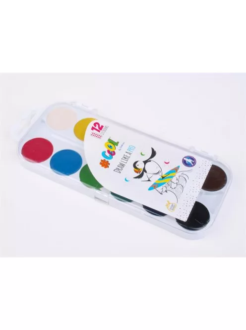 COOL BY VICTORIA Vízfesték, 12 szín, 24 mm, COOL BY VICTORIA