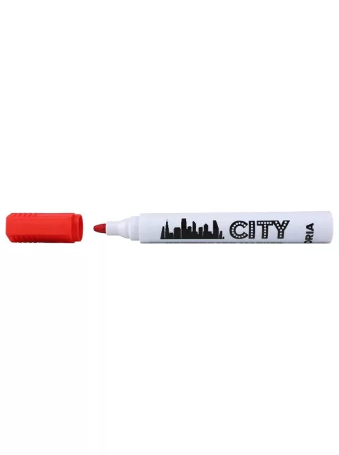 VICTORIA VISUAL Táblamarker készlet, 1-3 mm, kúpos, VICTORIA VISUAL "City", 4 különböző szín