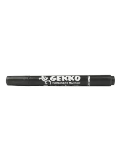   VICTORIA OFFICE Alkoholos marker, 1-3 mm, kúpos, VICTORIA OFFICE, "Gekko", fekete