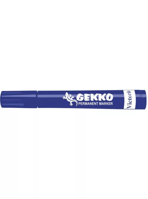 VICTORIA OFFICE Alkoholos marker, 1-3 mm, kúpos, VICTORIA OFFICE, "Gekko", kék