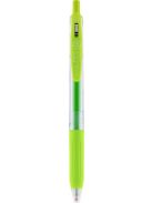 ZEBRA Zseléstoll, 0,33 mm, nyomógombos, ZEBRA "Sarasa Clip", világoszöld