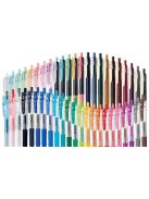 ZEBRA Zseléstoll, 0,33 mm, nyomógombos, ZEBRA "Sarasa Clip", világoszöld