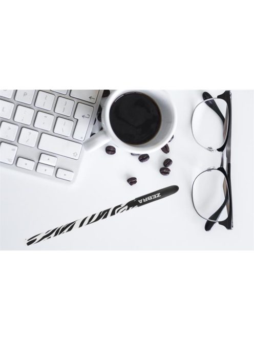 ZEBRA Golyóstoll, 0,27 mm, kupakos, vegyes testszín, ZEBRA "Animal Doodler'z", kék