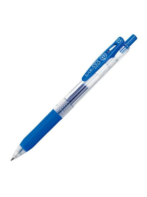 ZEBRA Zseléstoll, 0,33 mm, nyomógombos, ZEBRA "Sarasa Clip", kobalt kék
