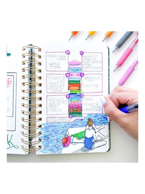 ZEBRA Zseléstoll, 0,33 mm, nyomógombos, ZEBRA "Sarasa Clip", kobalt kék