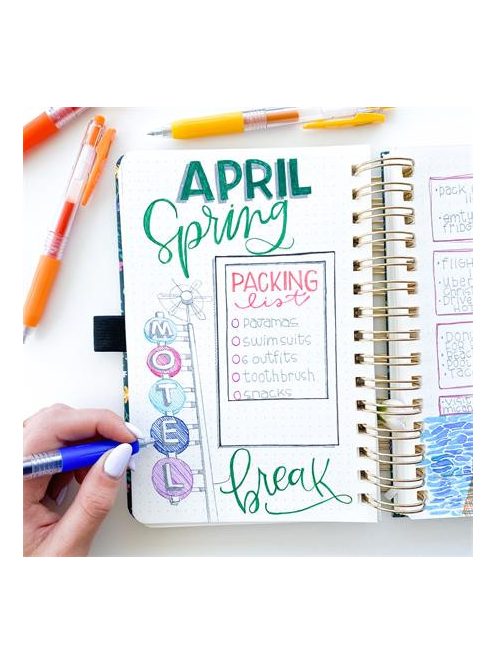 ZEBRA Zseléstoll, 0,33 mm, nyomógombos, ZEBRA "Sarasa Clip", kobalt kék