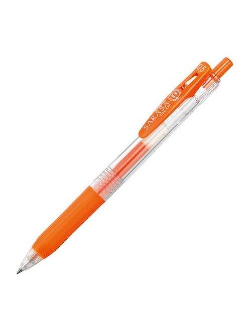 ZEBRA Zseléstoll, 0,33 mm, nyomógombos, ZEBRA "Sarasa Clip", vérnarancs