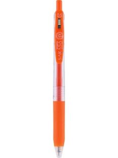   ZEBRA Zseléstoll, 0,33 mm, nyomógombos, ZEBRA "Sarasa Clip", vérnarancs