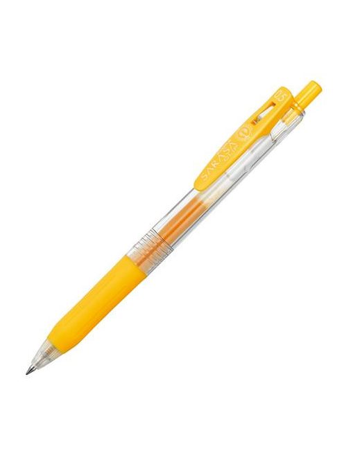 ZEBRA Zseléstoll, 0,33 mm, nyomógombos, ZEBRA "Sarasa Clip", sárga