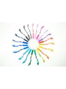 ZEBRA Zseléstoll, 0,33 mm, nyomógombos, ZEBRA "Sarasa Clip", sárga