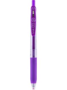   ZEBRA Zseléstoll, 0,33 mm, nyomógombos, ZEBRA "Sarasa Clip", lila