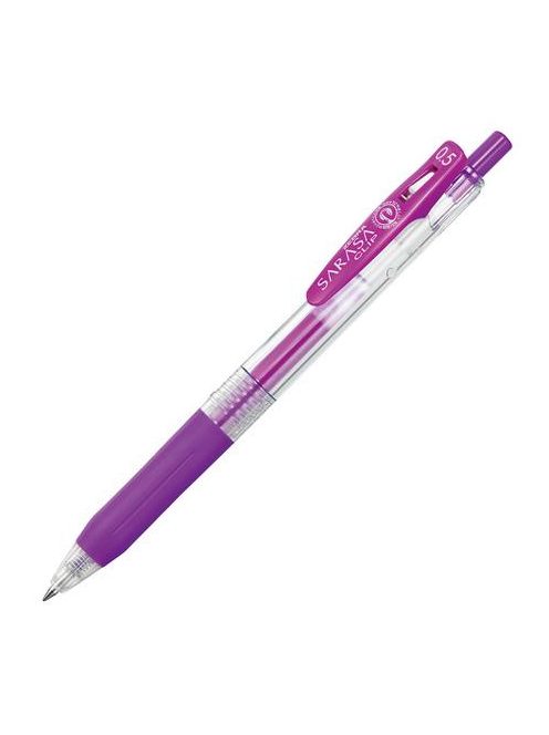 ZEBRA Zseléstoll, 0,33 mm, nyomógombos, ZEBRA "Sarasa Clip", lila