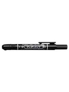   ZEBRA Alkoholos marker, 1,3 mm, nyomógombos, ZEBRA "Mckie Retractable", fekete